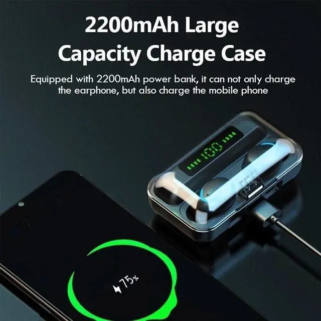 Alt view image 4 of 7 - in Ear Bluetooth headphone Wireless Earbuds Sporting Headset Premium Sound W Mic