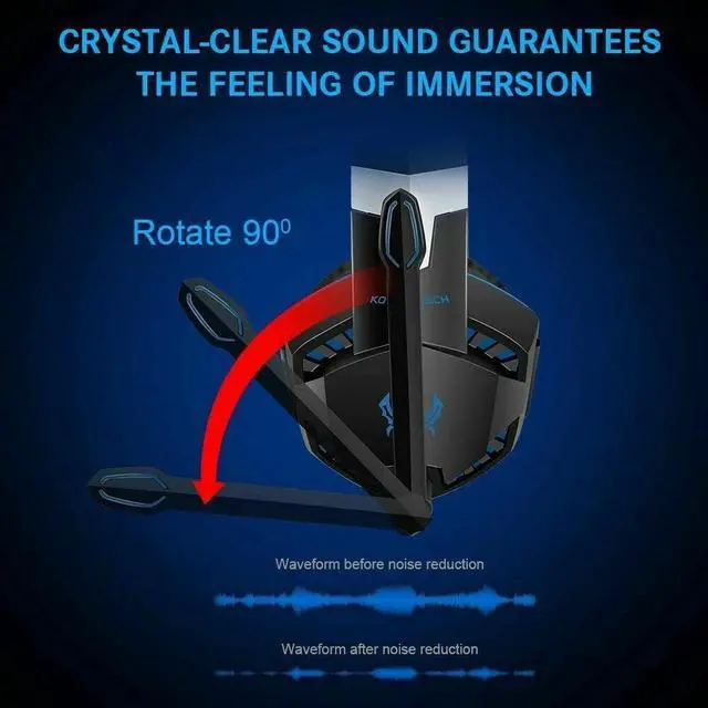 Alt view image 4 of 7 - 3.5mm Gaming Headset Mic LED Headphones Stereo Bass Surround For PC PS4 Xbox ONE