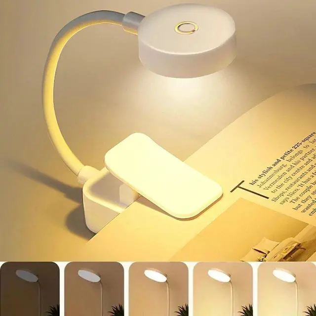 Main image of Rechargeable Book Light Mini LED Reading Light Flexible Easy Clip Lamp Portable