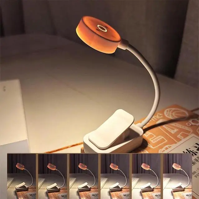 Alt view image 3 of 7 - Rechargeable Book Light Mini LED Reading Light Flexible Easy Clip Lamp Portable