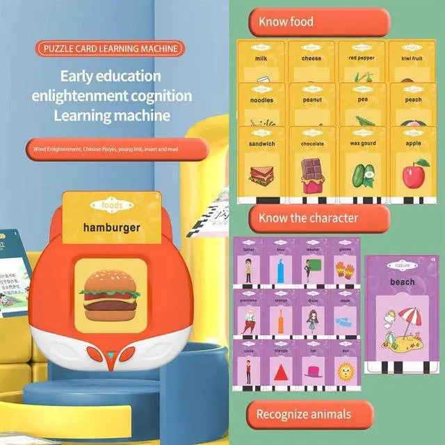 Alt view image 5 of 7 - 112 Educational Word Recognition Game Cards Talking Flash 224 words Kids Toddler