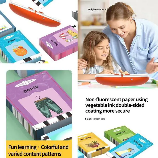 Alt view image 6 of 7 - 112 Educational Word Recognition Game Cards Talking Flash 224 words Kids Toddler