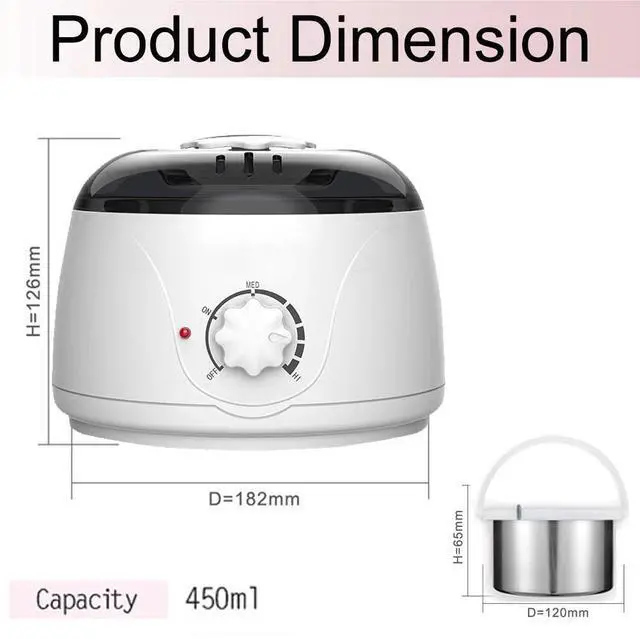Alt view image 7 of 7 - Professional Wax Heater Warmer Hair Removal Depilatory Waxing Kit + 400G Beans