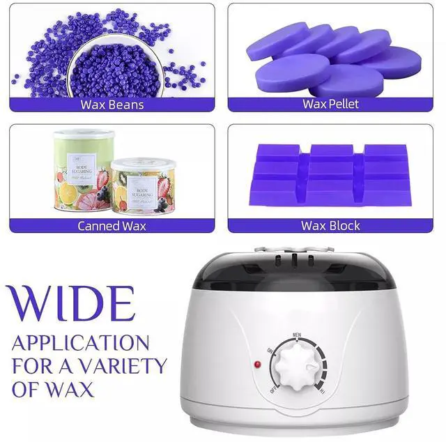 Alt view image 3 of 7 - Professional Wax Heater Warmer Hair Removal Depilatory Waxing Kit + 400G Beans
