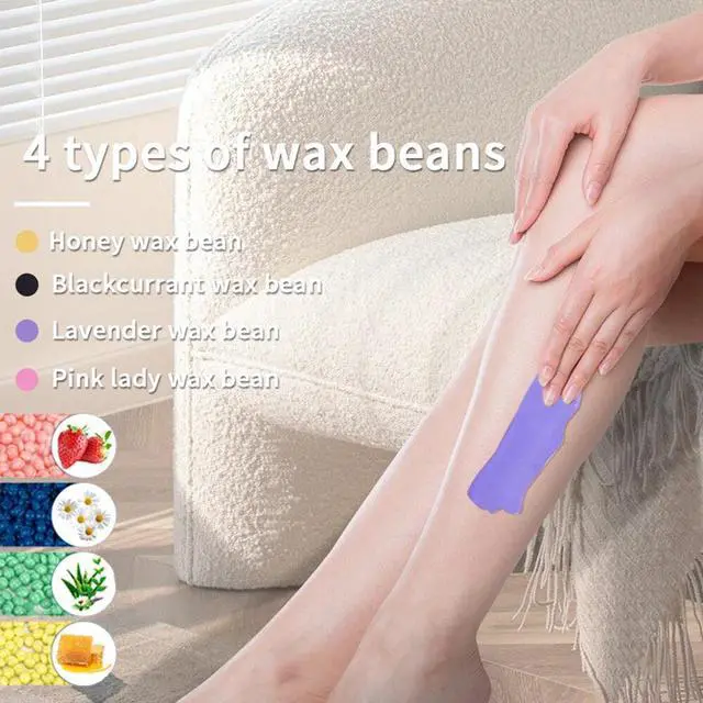 Alt view image 5 of 7 - Professional Wax Heater Warmer Hair Removal Depilatory Waxing Kit + 400G Beans