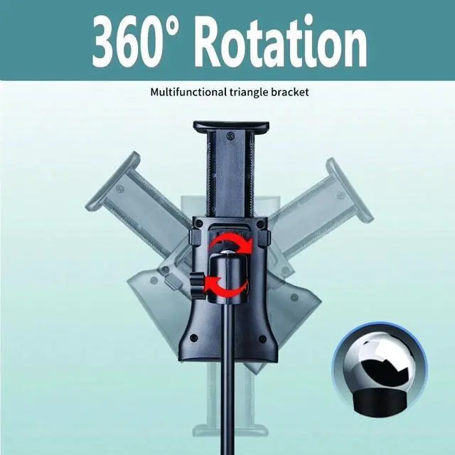 Alt view image 4 of 7 - Adjustable Tripod Stand Holder Bracket For iPad 1 2 3 7"-11" Tablet FLOOR MOUNT