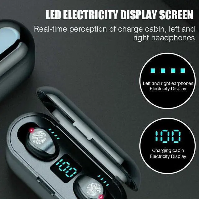 Alt view image 5 of 7 - Wireless Bluetooth 5.0 Earphones Headset In-Ear Headphones With Charging Case