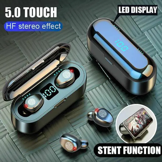 Alt view image 4 of 7 - Wireless Bluetooth 5.0 Earphones Headset In-Ear Headphones With Charging Case
