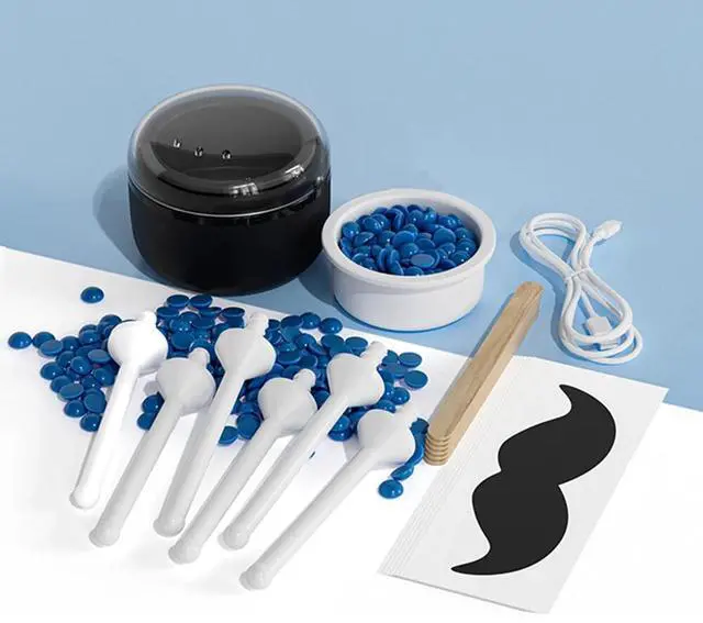Alt view image 2 of 7 - Nose Wax Kit Hair Waxing Kit w/ Beans Ear Body Hair Removal Men Women Painless