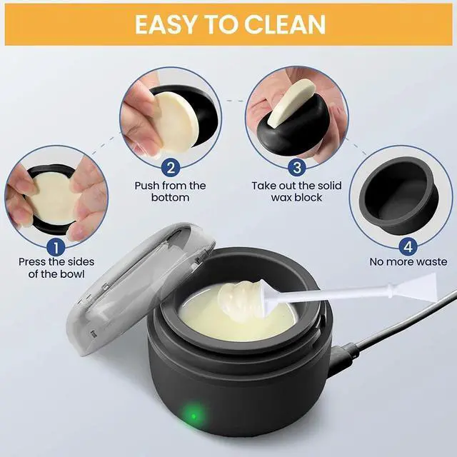 Alt view image 3 of 7 - Nose Wax Kit Hair Waxing Kit w/ Beans Ear Body Hair Removal Men Women Painless