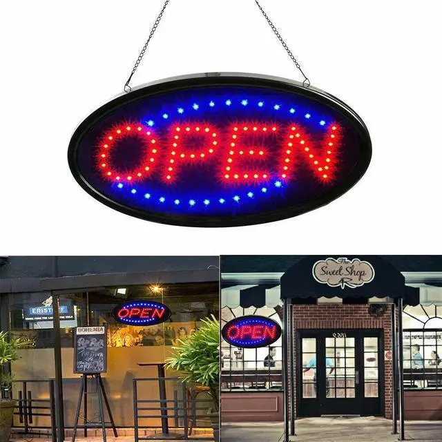 Alt view image 5 of 7 - LED Store OPEN Business Sign Ultra Bright Neon Light Animated Motion with ON/OFF