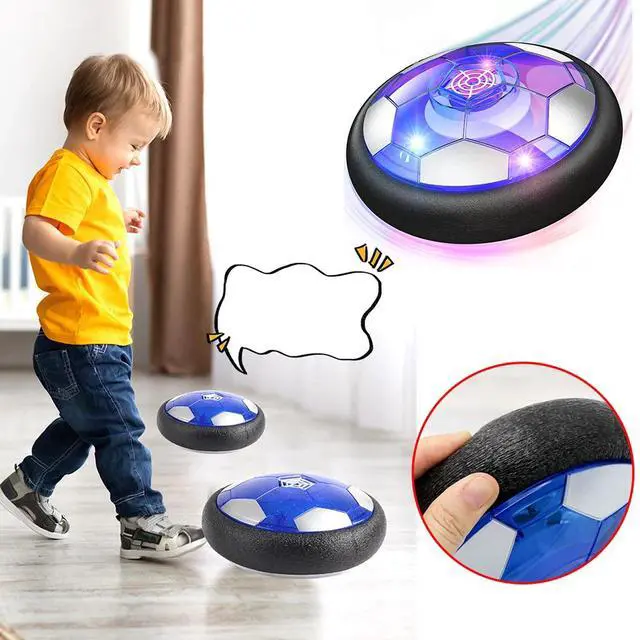 Alt view image 4 of 7 - Hover Soccer Ball Rechargeable Floating with Led Lights Indoor Air Football Game