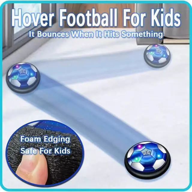 Alt view image 3 of 7 - Hover Soccer Ball Rechargeable Floating with Led Lights Indoor Air Football Game