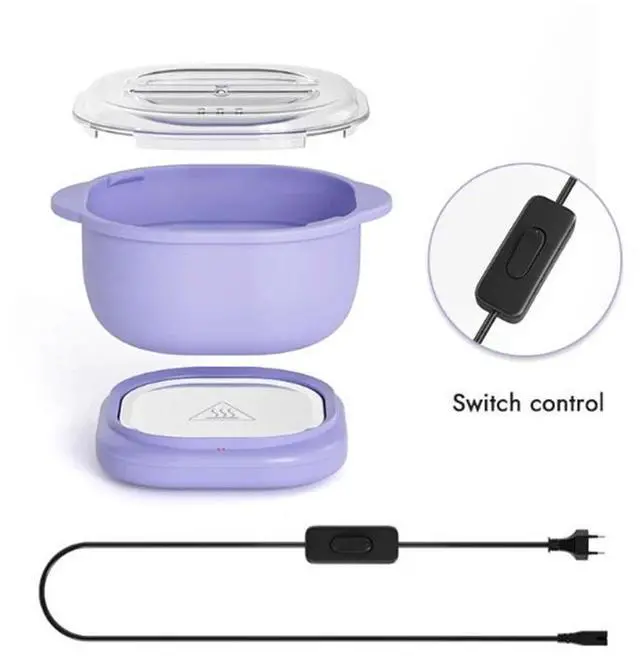 Alt view image 7 of 7 - Digital Hair Removal Waxing Kit Hot Brazilian Wax Warmer Pot for Home Skin Salon
