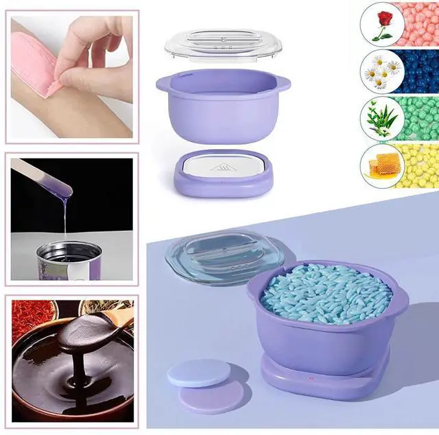 Alt view image 3 of 7 - Digital Hair Removal Waxing Kit Hot Brazilian Wax Warmer Pot for Home Skin Salon