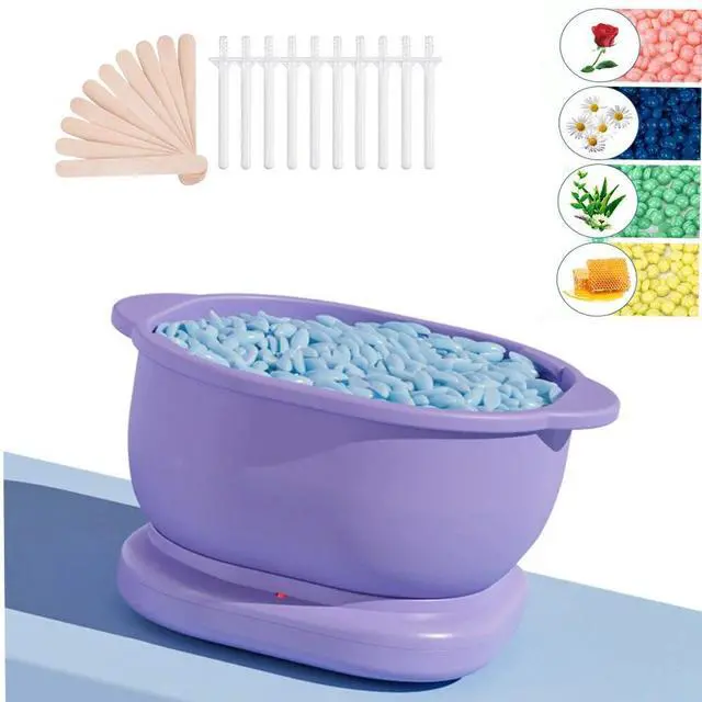 Alt view image 4 of 7 - Digital Hair Removal Waxing Kit Hot Brazilian Wax Warmer Pot for Home Skin Salon