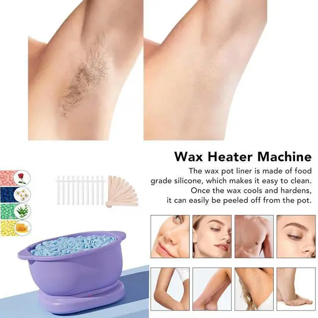 Alt view image 5 of 7 - Digital Hair Removal Waxing Kit Hot Brazilian Wax Warmer Pot for Home Skin Salon