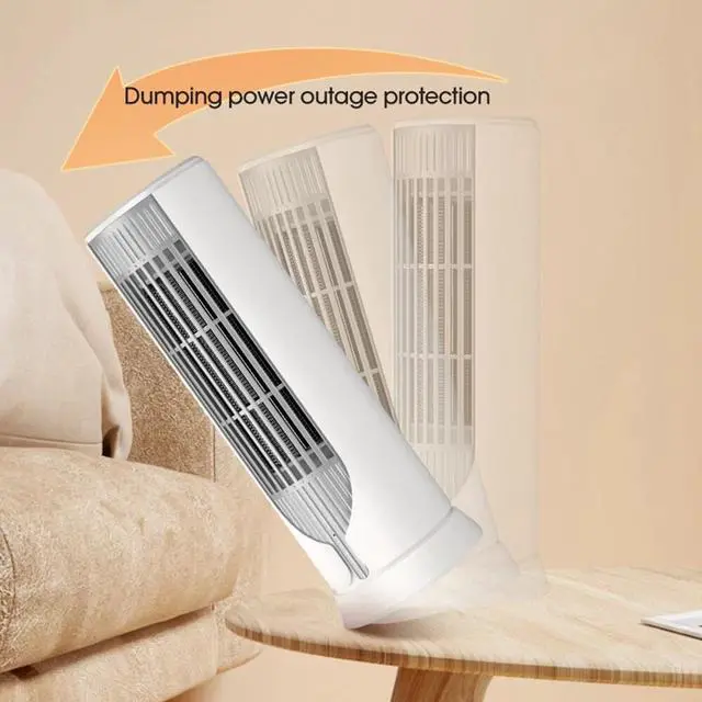Alt view image 5 of 7 - Electric Space Heater 1000W PTC Ceramic Fast Heater Hot Air Fan Portable Indoor