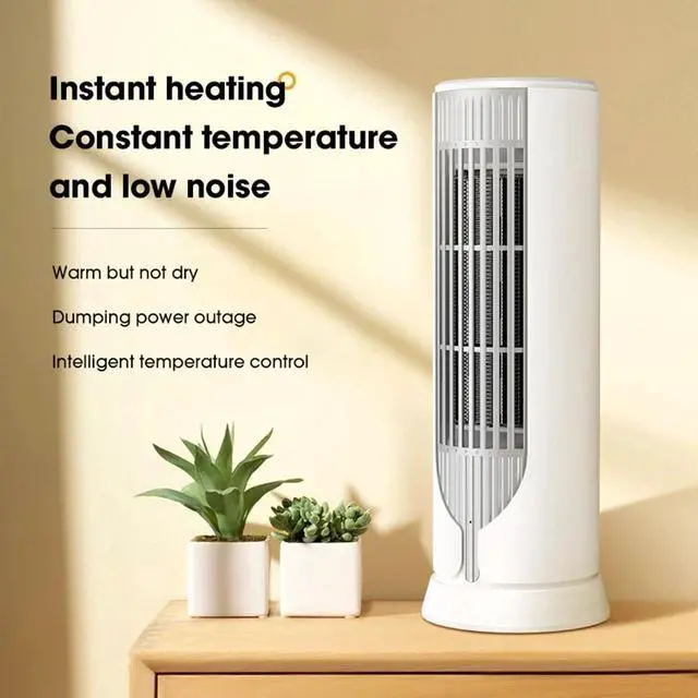Alt view image 6 of 7 - Electric Space Heater 1000W PTC Ceramic Fast Heater Hot Air Fan Portable Indoor