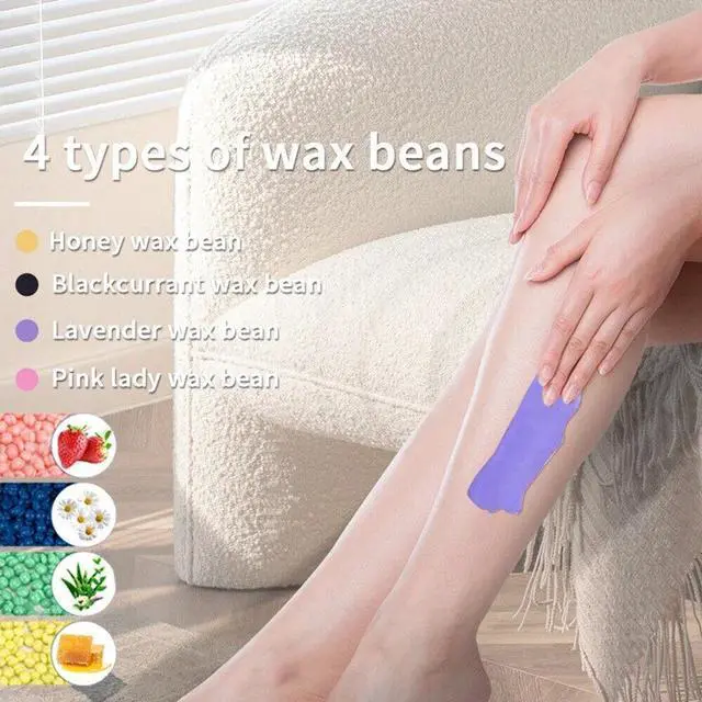 Alt view image 5 of 7 - Waxing Kit Wax Heater Warmer Machine Depilatory Wax Bean Stick Body Hair Removal