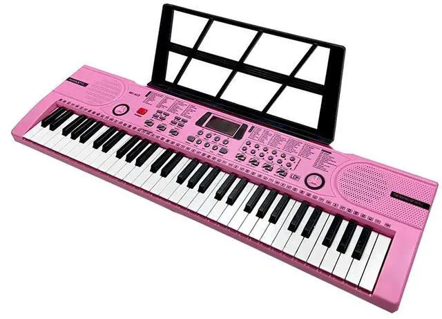 Alt view image 7 of 7 - Pink Electric Piano w/Mic Digital Music Electronic Keyboard Kids Christmas Gift