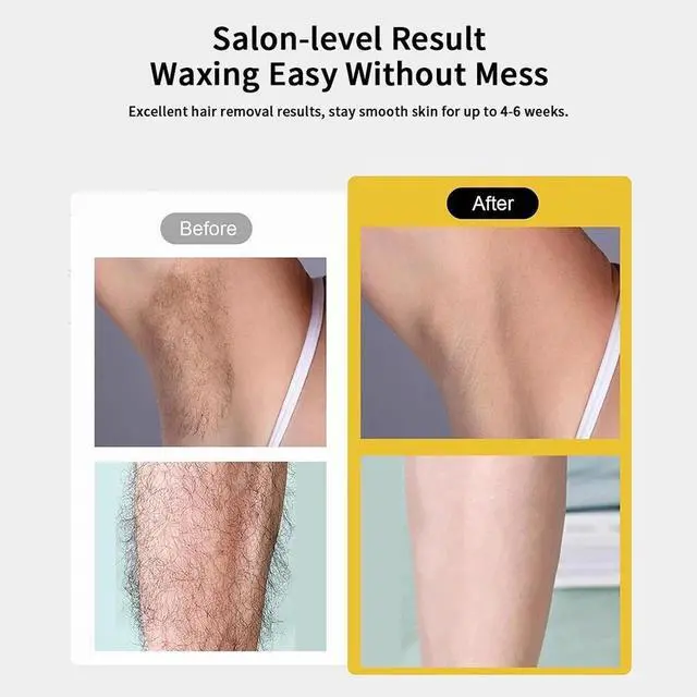 Alt view image 4 of 7 - Roll On Wax kit Waxing Warmer Wax Roller Hair Removal Body Face Leg Soft Heater