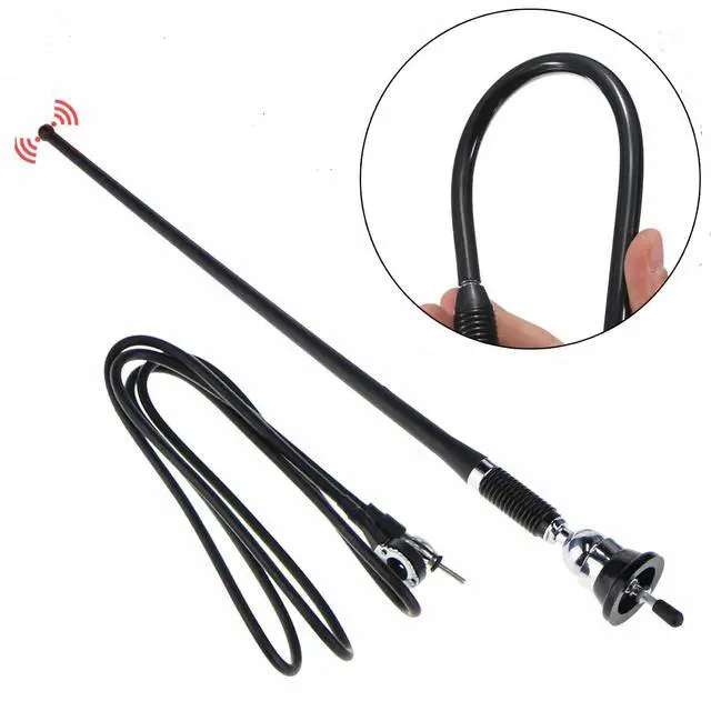 Alt view image 3 of 7 - 16" Universal Mount Swivel Base Car Radio AM/FM Amplified Signal Aerial Antenna