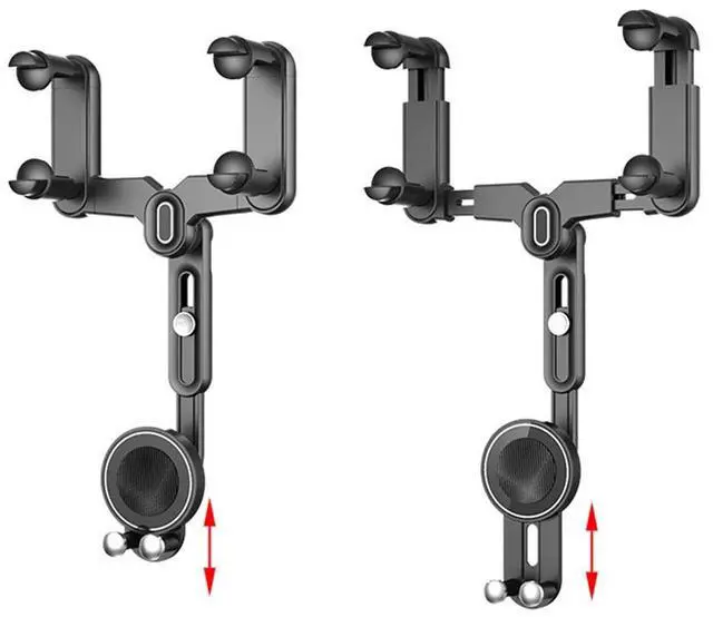 Alt view image 7 of 7 - For Magsafe Car Mount Rear View Mirror 360° Magnetic Phone Holder For iPhone