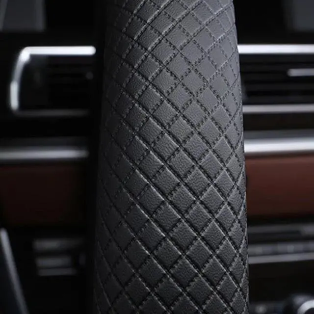 Alt view image 4 of 7 - For TOYOTA 15" Microfiber Leather Steering Wheel Cover Anti slip Car Accessories