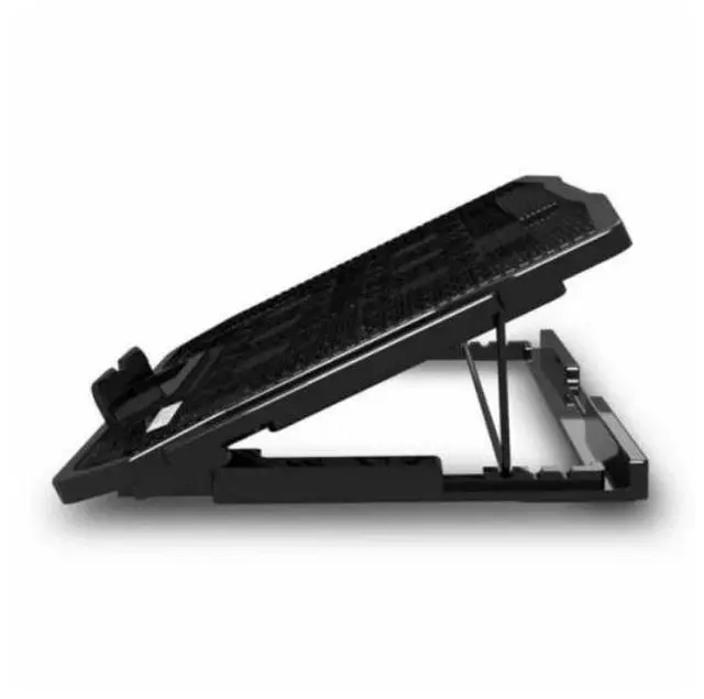 Alt view image 6 of 7 - Gaming Laptop Slim Cooling Pad Stand Dual USB Fan Cooler 6 Fans for Notebook PC