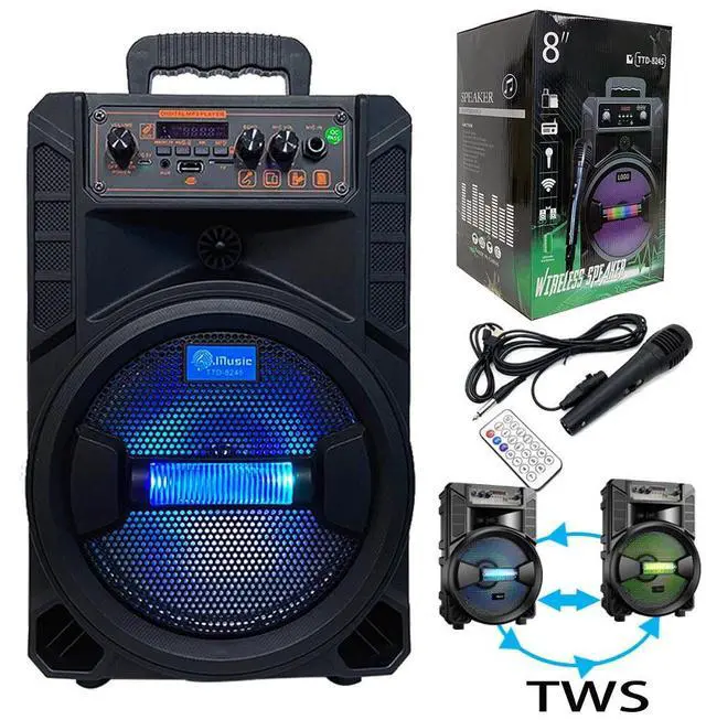 Alt view image 5 of 7 - Wireless Portable FM Bluetooth Speaker Subwoofer Heavy Bass Sound System Party