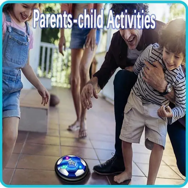 Alt view image 6 of 7 - Hover Soccer Ball Rechargeable Floating Led Lights Indoor Air Football Game Toy
