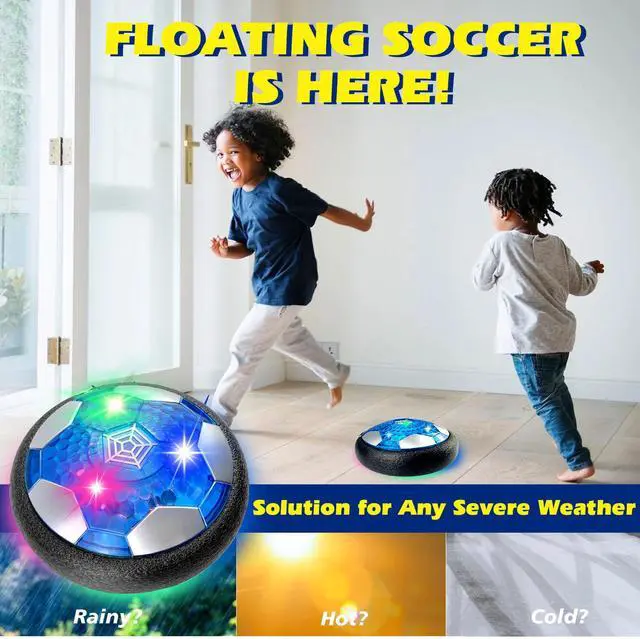 Alt view image 5 of 7 - Hover Soccer Ball Rechargeable Floating Led Lights Indoor Air Football Game Toy