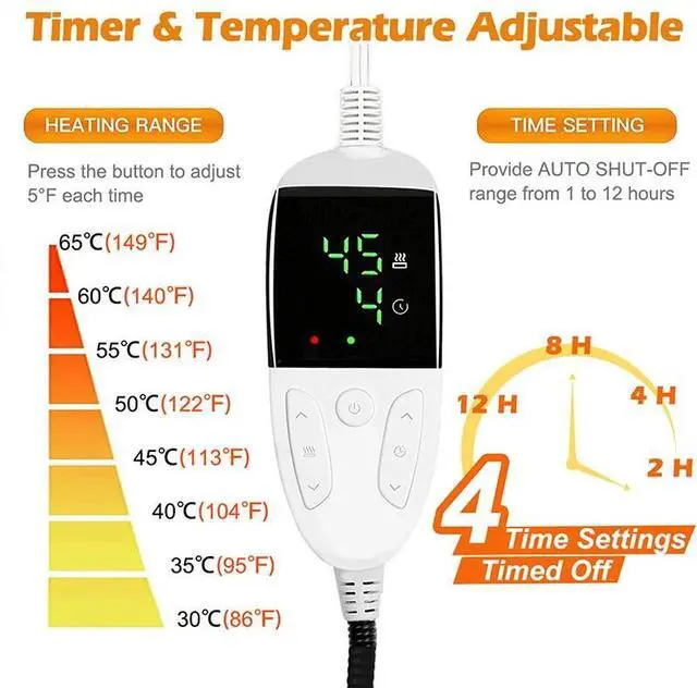 Alt view image 4 of 7 - Warming Cat Bed Electric Heating Cat Dog Mat Extra Warm Thermal Pet Pad + Cover