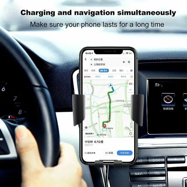 Alt view image 3 of 7 - 15W Wireless Car Fast Charger Dashboard Automatic Mount For iPhone 13/14 Samsung