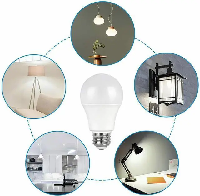 Alt view image 7 of 7 - 16x E26 LED Light Bulbs 15W / 100W Replacement 1600L Daylight 5000K A19 US 110V