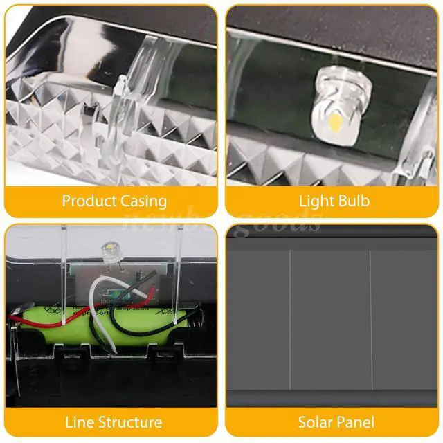 Alt view image 7 of 7 - 8 Pack New Solar Deck Lights Outdoor Waterproof LED Steps Lamps For Stairs Fence