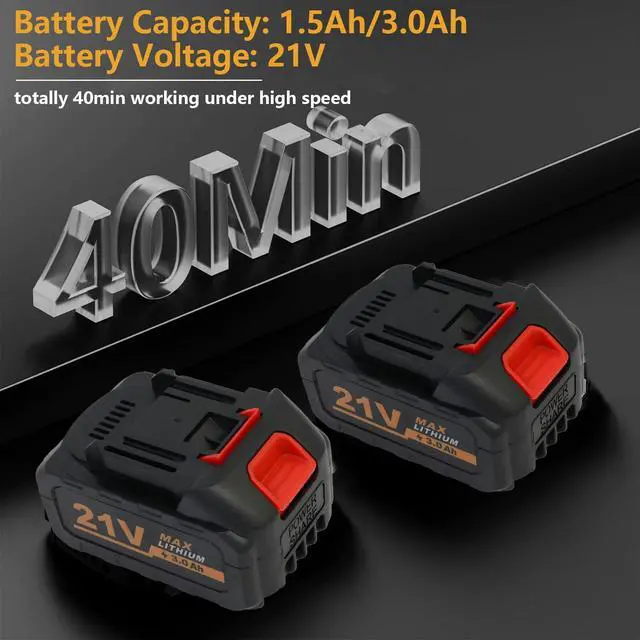 Alt view image 4 of 7 - Leaf Blower Cordless 540 CFM Handheld Electric Leaf Blower with Battery 21V