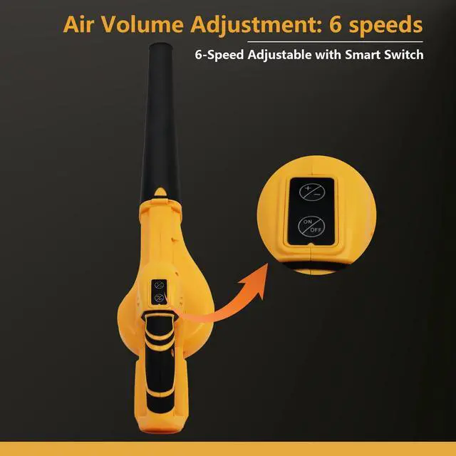 Alt view image 5 of 7 - Leaf Blower Cordless 540 CFM Handheld Electric Leaf Blower with Battery 21V