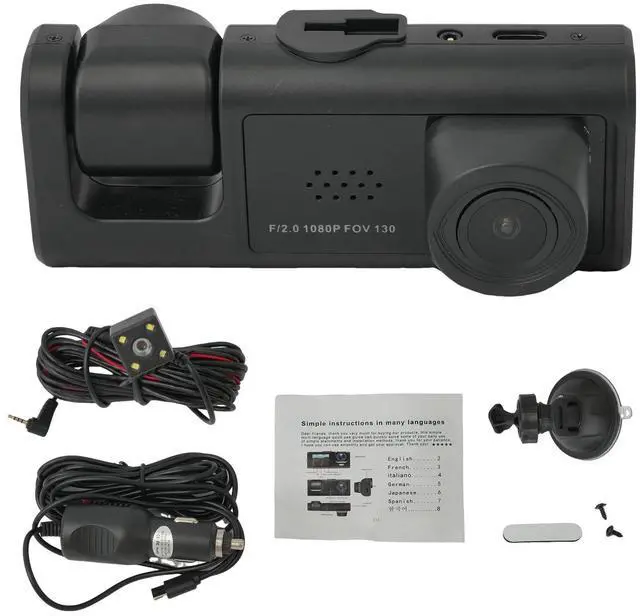 Alt view image 7 of 7 - 2'' Dash Cam 4K Full HD 1080P Car Camera Front Rear Night Vision W/32GB SD Card