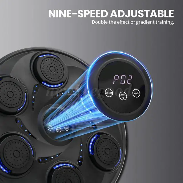 Alt view image 4 of 7 - Smart Music Boxing Machine Adults Kids Training Electronic Bluetooth w/ Gloves