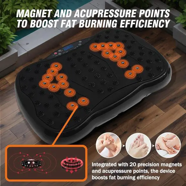 Alt view image 5 of 7 - Waver Vibration Platform Plate Whole Body Exercise Fitness Massager Machine NEW