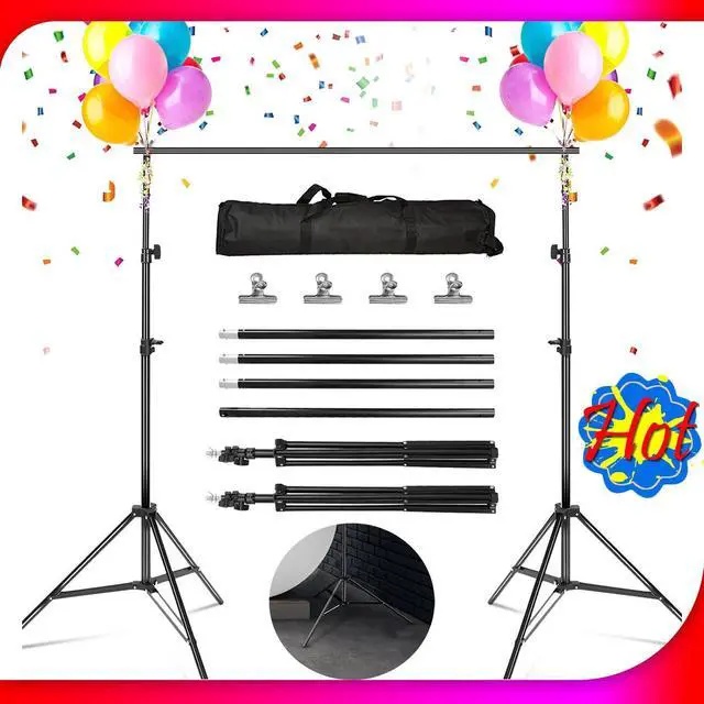 Main image of 10Ft Heavy Duty Photography Background 2*3m Backdrop Support Stand Kit With Case