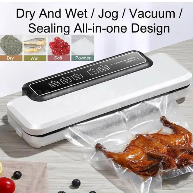 Alt view image 5 of 7 - Dry/Wet/Powder Universal Commercial Vacuum Sealer Machine 60Kpa w/10pcs Seal Bag