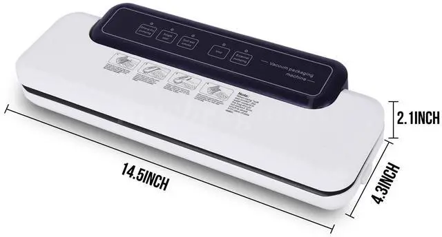 Alt view image 4 of 7 - Dry/Wet/Powder Universal Commercial Vacuum Sealer Machine 60Kpa w/10pcs Seal Bag