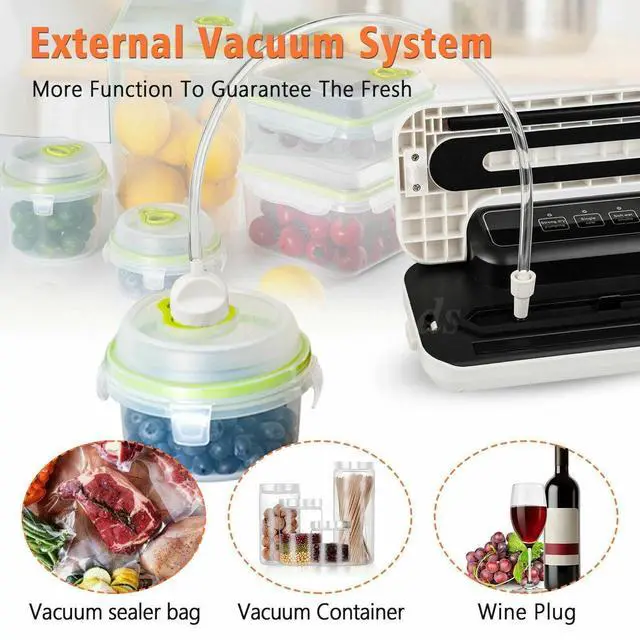 Alt view image 2 of 7 - Dry/Wet/Powder Universal Commercial Vacuum Sealer Machine 60Kpa w/10pcs Seal Bag