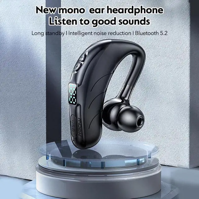 Alt view image 5 of 7 - Bluetooth Earpiece Wireless Headset Noise Cancelling Headphones Driver Trucker