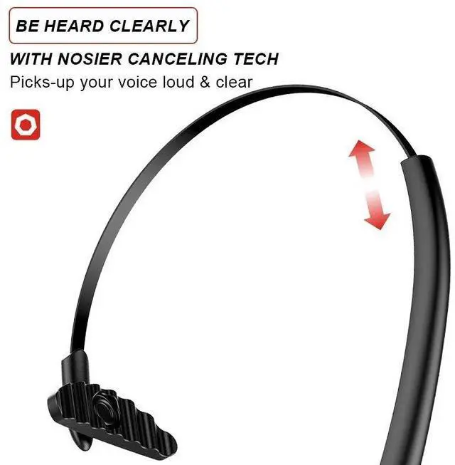 Alt view image 2 of 7 - Over Head Headphone Mic Bluetooth5.3 Wireless Headset For Phone Business Driver