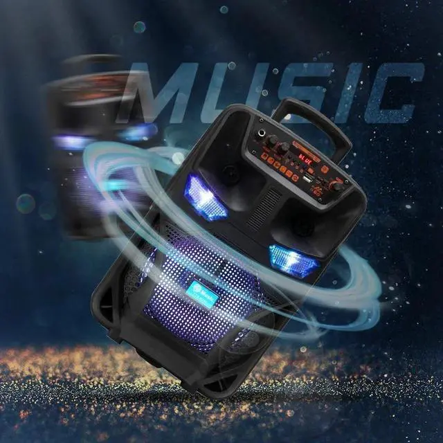 Alt view image 5 of 7 - 3000 Watts Wireless Portable Party Bluetooth Speaker With Microphone Remote