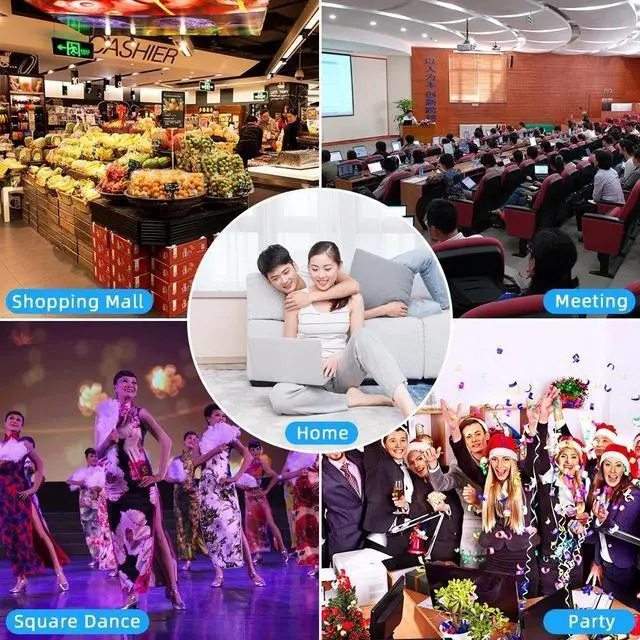 Alt view image 7 of 7 - 3000 Watts Wireless Portable Party Bluetooth Speaker With Microphone Remote